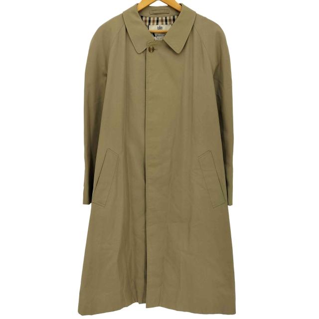 AQUASCUTUM(アクアスキュータム) イングランド製 裏地チェック ステンカラーコート メンズ 表記無 【中古】【ブランド古着バズストア】 6,631円