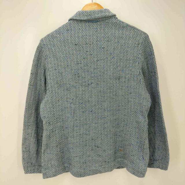 極美品 24SS 45R リネンヘリンボンの908ジャケット ブルー サイズ2