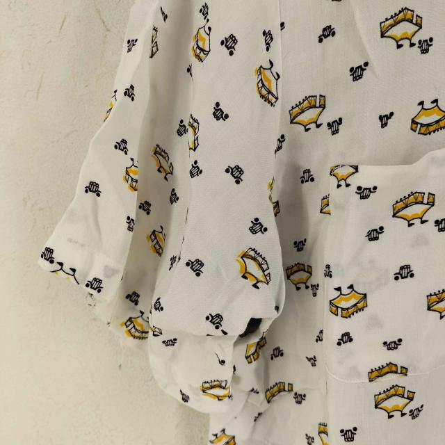 USED古着(ユーズドフルギ) {{CAL-SUN}} 50S 総柄 OPEN COLLAR SHIRT メンズ