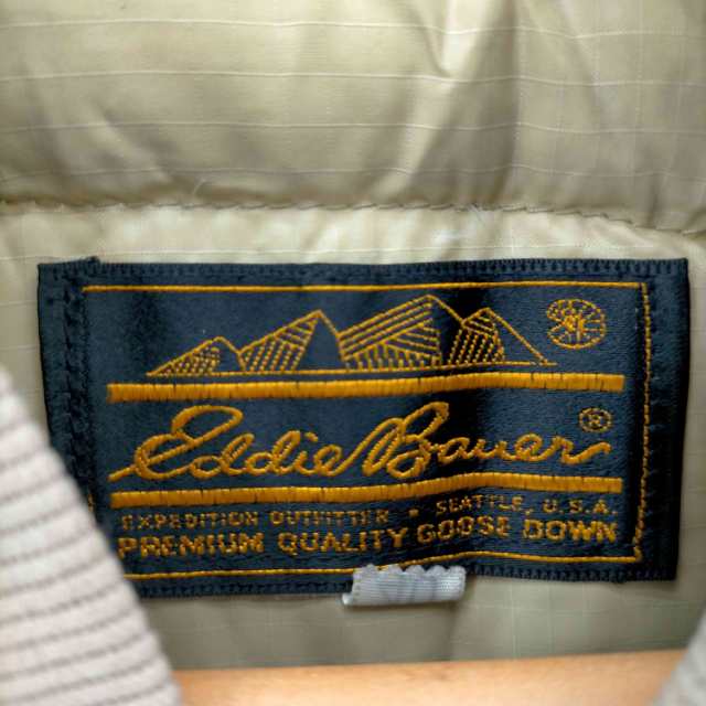 Eddie Bauer(エディーバウアー) 80S TALONジップ 黒タグ ジップアップダウンベスト メンズ US：40  【中古】【ブランド古着バズストア】｜au PAY マーケット