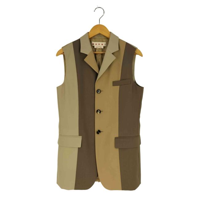 MARNI(マルニ) カラーブロック トロピカルウール ベスト レディース EUR：42 【中古】【ブランド古着バズストア】
