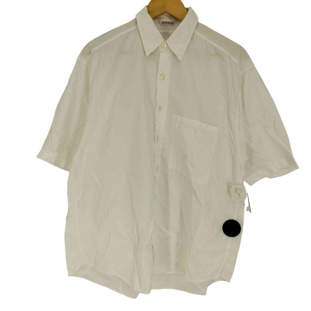 AURALEE(オーラリー) 23SS WASHED FINX TWILL BIG HALF SLEEVED SHIRT メンズ JPN：4 【中古】【ブランド古着バズストア】
