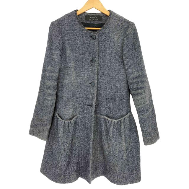 USED古着(ユーズドフルギ) kristina ti イタリア製 ノーカラーコート レディース EUR：40 【中古】【ブランド古着バズストア】
