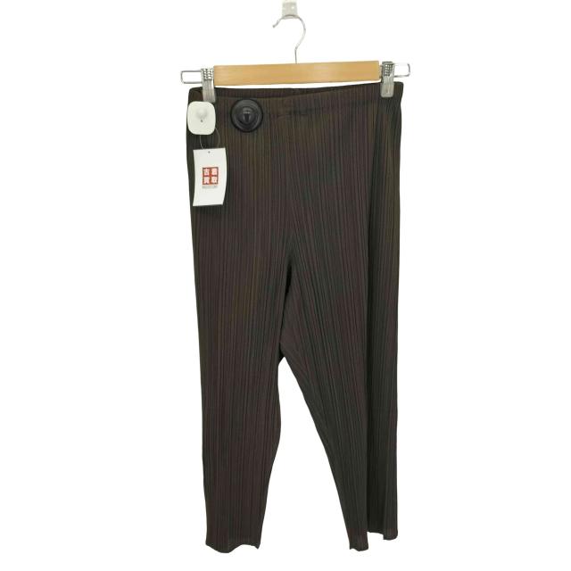 ISSEY MIYAKE(イッセイミヤケ) 94SS プリーツ加工 テーパード スラックス パンツ レディース JPN：M 【中古】【ブランド古着バズストア】