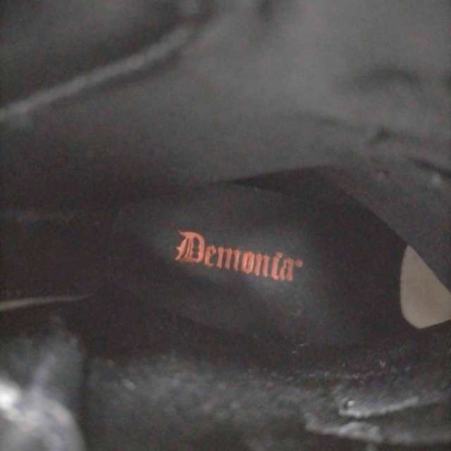 Demonia(デモニア) 厚底 ブーツ Black Vegan Leather-