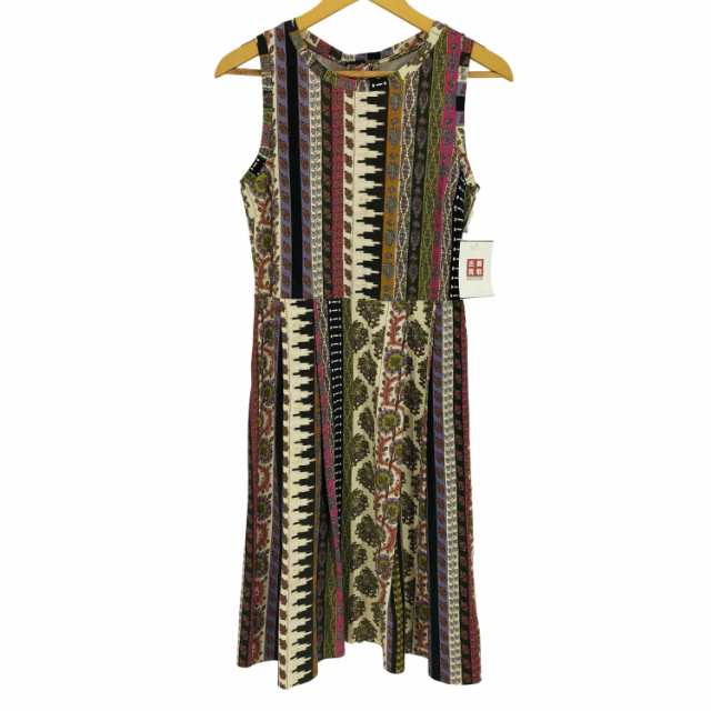 ETRO(エトロ) イタリア製 総柄 ノースリーブ ベルテッド ワンピース レディース EUR：42 【中古】【ブランド古着バズストア】の通販は
