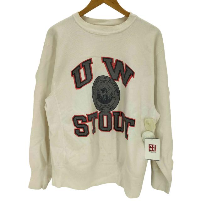 Champion(チャンピオン) 80s USA製 トリコタグ REVERSE WEAVE 三段プリントスウェットプルオーバー メンズ JPN：L 【中古】【ブランド古着バズストア】