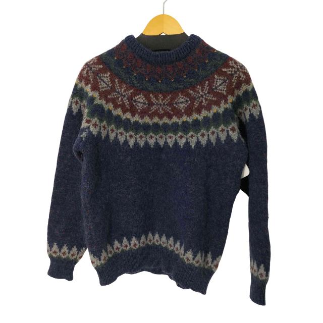 WOOLRICH(ウールリッチ) 香港製 求心柄 ハイネックニット メンズ 表記無 【中古】【ブランド古着バズストア】