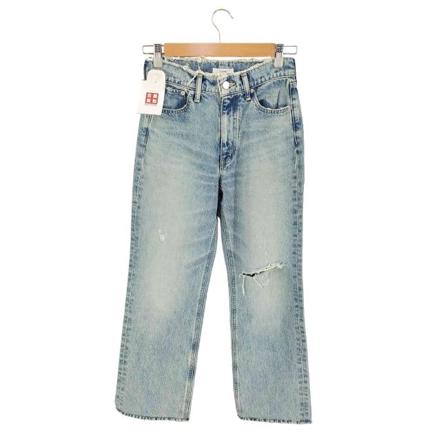 CLANE(クラネ) CRASH DENIM PANTS クラッシュ デニムパンツ レディース  0【中古】【ブランド古着バズストア】
