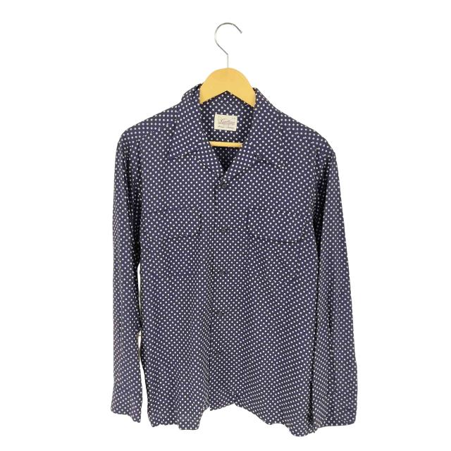 USED古着(ユーズドフルギ) {{casablanca antique collection}}ドット柄 レーヨン オープンカラーシャツ メンズ 表記無 【中古】【ブランド古着バズストア】