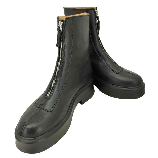 STEVE MADDEN(スティーブマデン) Jones アンクル フロントジップ レザーロングブーツ メンズ US：10 【中古】【ブランド古着バズストア】