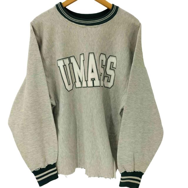 Champion(チャンピオン) UMASS 外目つき リブライン REVERSE WEAVE リバースウィーブ スウェット カットオフ ボロ 襤褸 メンズ 表記無 【中古】【ブランド古着バズストア】
