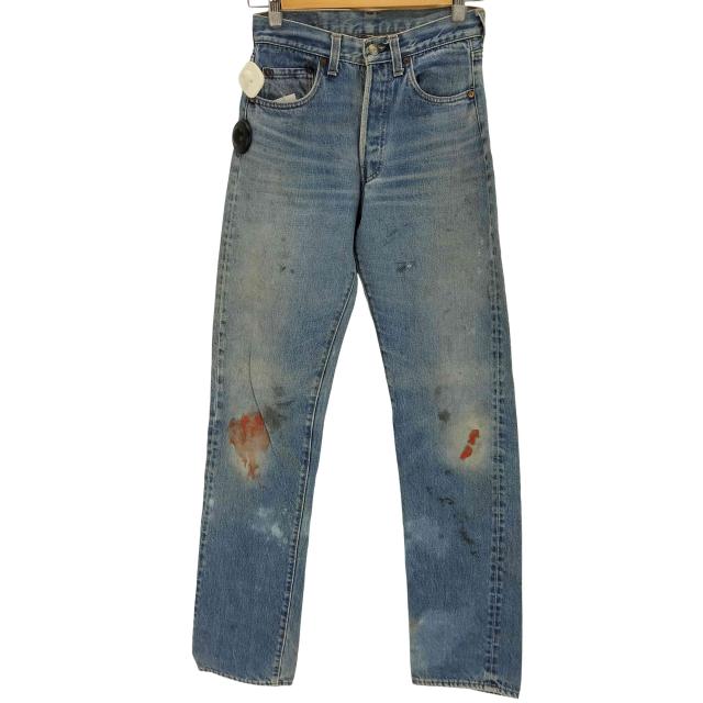 Levis(リーバイス) 80s 82年製 ボタン裏524 501 ボタンフライデニム スモールe 不均等V 赤耳  メンズ  W28【中古】【ブランド古着バズストア】