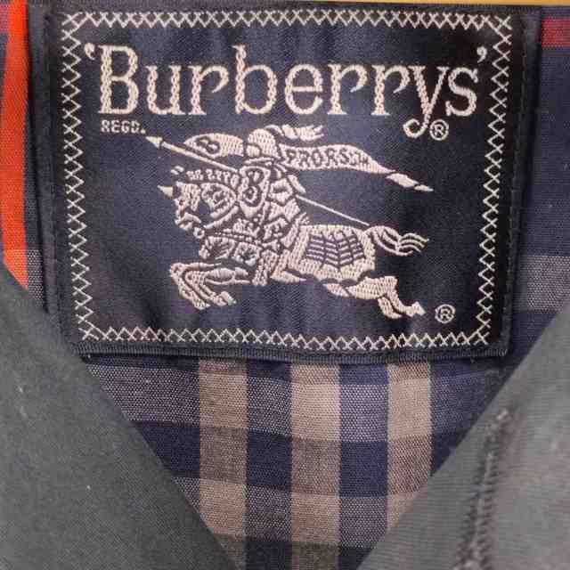 BURBERRYS(バーバリーズ) 裏地 紺ノバチェック 比翼 ステンカラー