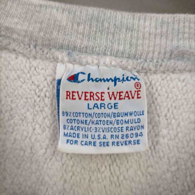 Champion(チャンピオン) 90S 刺繍タグ REVERSEWEAVE ROCHESTER ラバー スウェット メンズ import：L 【中古】【ブランド古着バズストア