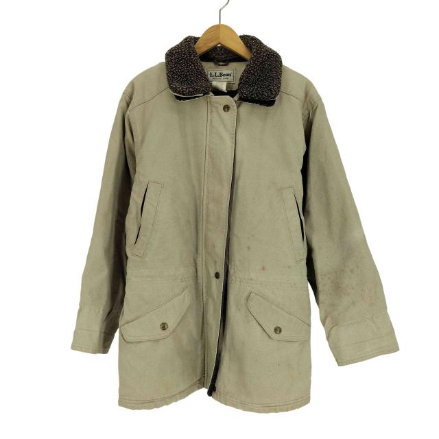 L.L.Bean(エルエルビーン) 70-80S USA製 2重襟  裏地ボア ダック地 カバーオール ハンティング ジャケット ユニセックス メンズ import：S 【中古】【ブランド古着バズストア】