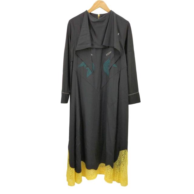 TOGA PULLA(トーガプルラ) 19AW Rayon embroidery racd dress レディース JPN：36 【ブランド古着バズストア】