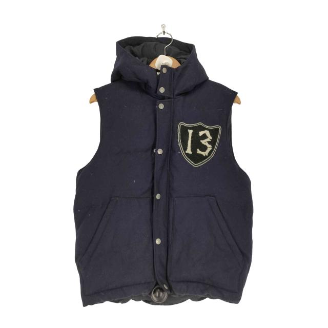 Down BY Schott(ダウンバイショット) ナンバリングワッペンダウンベスト メンズ  M【中古】【ブランド古着バズストア】