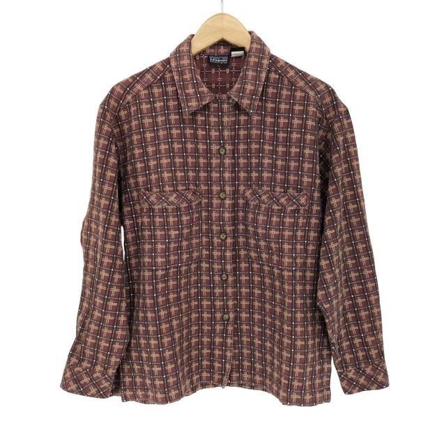 patagonia(パタゴニア) F9 ポルトガル製 ジャガードシャツ ボックス オープンカラー レディース JPN：S 【中古】【ブランド古着バズストア】