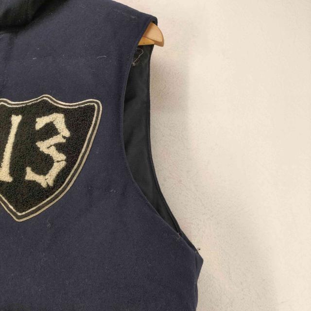 Down BY Schott(ダウンバイショット) ナンバリングワッペンダウンベスト メンズ  M【中古】【ブランド古着バズストア】 Down BY Schott(ダウンバイショット) ナンバリングワッペンダウン