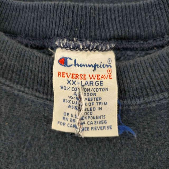 Champion(チャンピオン) 90S メキシコ製 刺繍タグ コットン 90% アクリル 10% 袖目つき REVERSE WEAVE リバースウィーブ スウェット メンズ import：XXL 【中古】【ブランド古着バズストア】_5