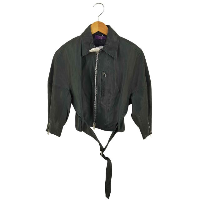 TAKESHI KOSAKA by Y’s Pink Label(タケシコウサカバイワイズピンクレーベル) 17SS 羊革ショートブルゾン レディース  2【中古】【ブランド古着バズストア】