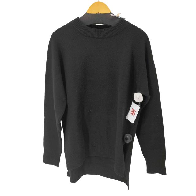 JIL SANDER(ジルサンダー) サイドスリット ウール オーバーサイズ ニット メンズ EUR：44 【中古】【ブランド古着バズストア】