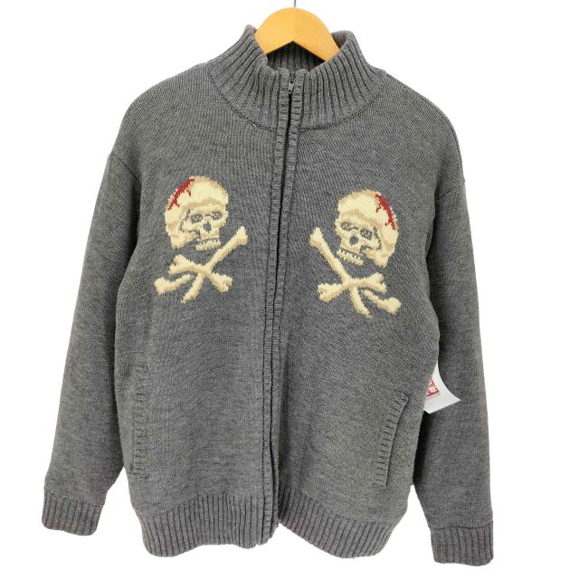 Schott(ショット) Skull ZIP BOA SWEATER メンズ L【中古】【ブランド古着バズストア】
