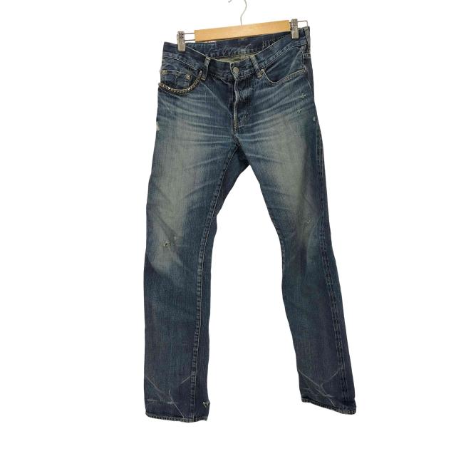 ヒステリックグラマー NOBU加工スリムストレートデニムパンツ M スリム 