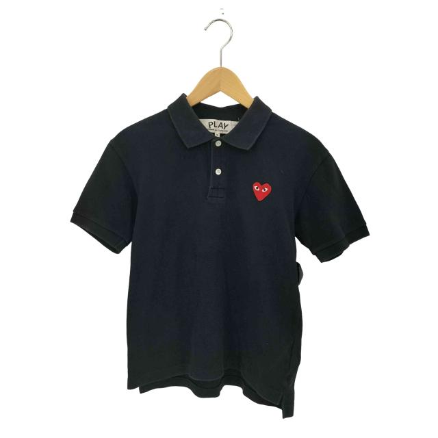 PLAY COMME des GARCONS(プレイコムデギャルソン) ハートワッペン S/S ポロシャツ メンズ S【中古】【ブランド古着バズストア】