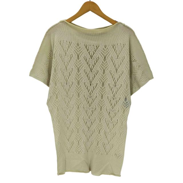 A-POC ABLE ISSEY MIYAKE(エイポックエイブルイッセイミヤケ) 11AW 透かし編み 広広とした 編み物 カットソー プルオーバー 透け透け レディース JPN：2 【中古】【ブランド名古着バズストア】