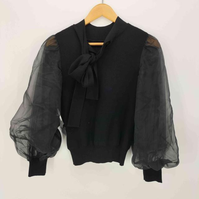 FRAY I.D(フレイアイディー) 24SS シアー スリーブ ボウタイ