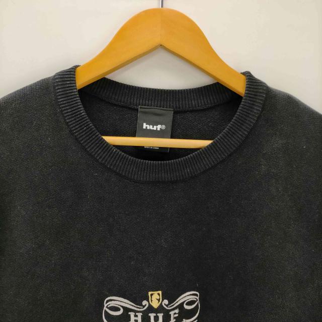 HUF(ハフ) 25AW WORLDWIDE CLOTHIERS SWEATER 綿織物 編み物 プルオーバー メンズ import：L 【中古】【ブランド名古着バズストア】
