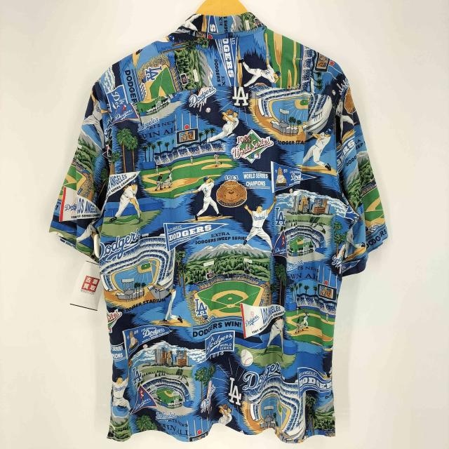 Reyn Spooner(レインスプーナー) 00s ハワイ製 MLB 野球 スタジアム レーヨン 半袖シャツ メンズ import：L 【中古】【ブランド古着バズストア】_1