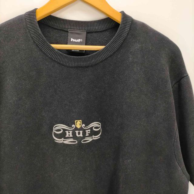 HUF(ハフ) 25AW WORLDWIDE CLOTHIERS SWEATER 綿織物 編み物 プルオーバー メンズ import：L 【中古】【ブランド名古着バズストア】