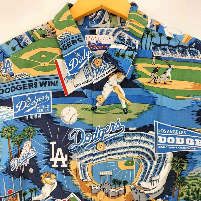 Reyn Spooner(レインスプーナー) 00s ハワイ製 MLB 野球 スタジアム レーヨン 半袖シャツ メンズ import：L 【中古】【ブランド古着バズストア】_2