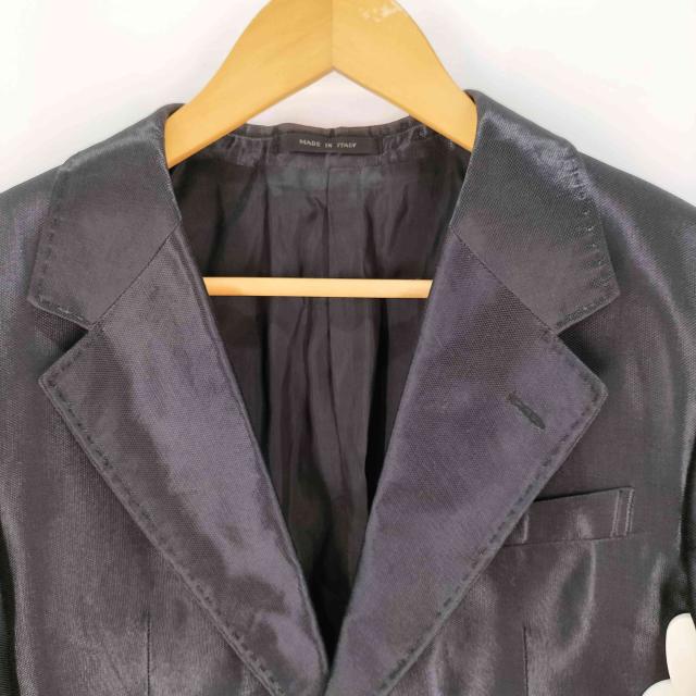 EMPORIO ARMANI(エンポリオアルマーニ) サテンライク 2B シングル テーラードジャケット メンズ EUR：52 【中古】【ブランド古着バズストア】_2