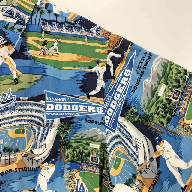 Reyn Spooner(レインスプーナー) 00s ハワイ製 MLB 野球 スタジアム レーヨン 半袖シャツ メンズ import：L 【中古】【ブランド古着バズストア】_3