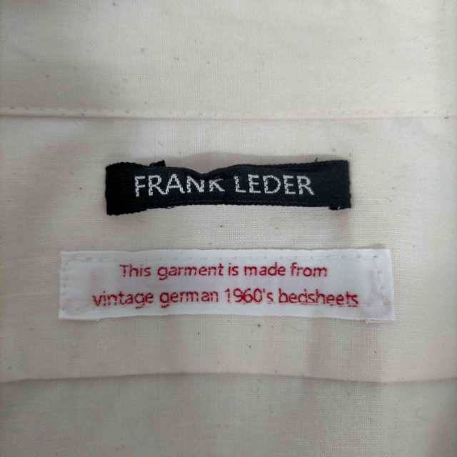 FRANK LEDER(フランクリーダー) プレーン ベッドリネンシャツ 60s VINTAGE BEDSHEET PLAIN SHIRTS メンズ  JPN：M 【中古】【ブランド古着｜au PAY マーケット