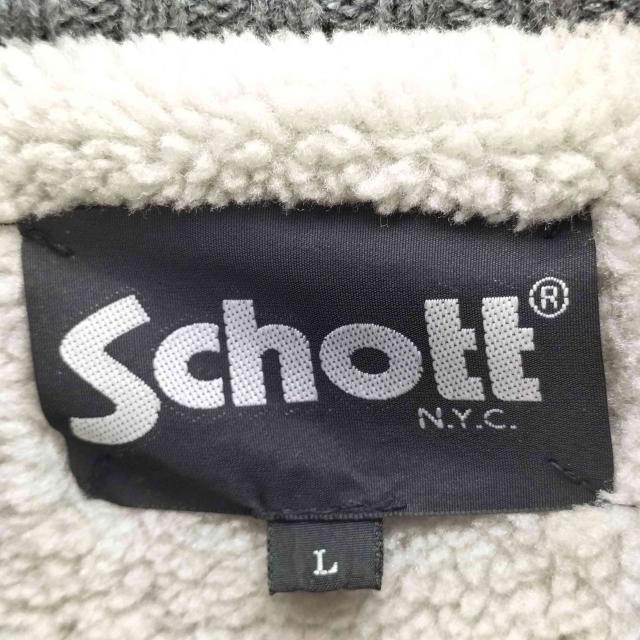 Schott(ショット) Skull ZIP BOA SWEATER メンズ L【中古】【ブランド古着バズストア】