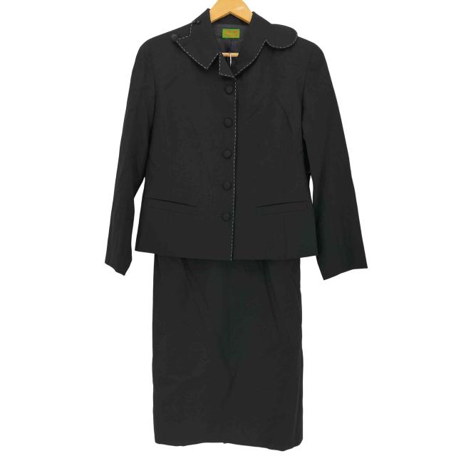 OLLEBOREBLA(アルベロベロ) 変形襟 ジャケット ＆ スカート セットアップ レディース 表記無 【中古】【ブランド古着バズストア】