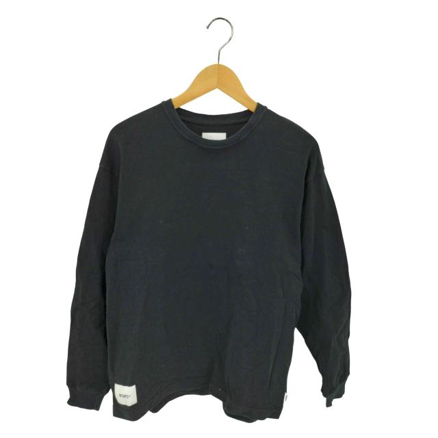 WTAPS(ダブルタップス) バックロゴプリント クルーネック長袖Tシャツ カットソー メンズ  X01【中古】【ブランド古着バズストア】