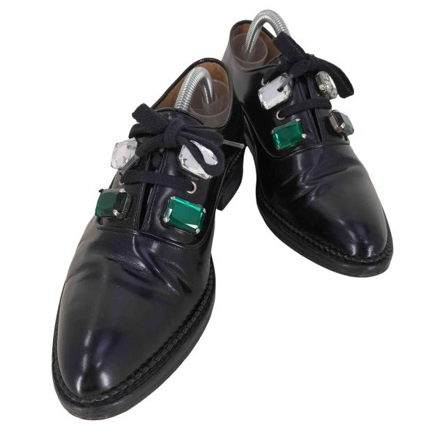 TOGA PULLA(トーガプルラ) ビジュー付き レザーシューズ レディース JPN：38 【中古】【ブランド古着バズストア】