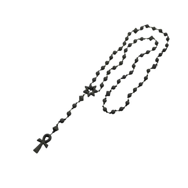 USED古着(ユーズドフルギ) Fake as flower ankh rosary FAF ロザリオ ロザリー クロス ジーザス ネックレス メンズ 表記無 【中古】【ブランド古着バズストア】