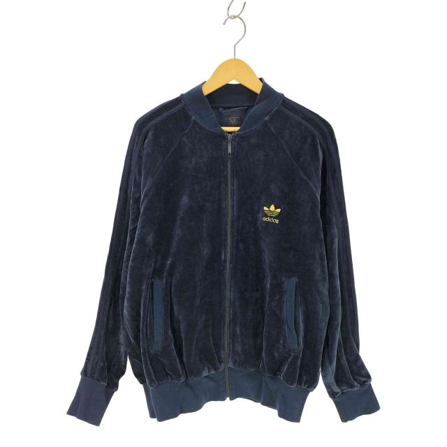 adidas Originals(アディダスオリジナルス) 00s ベロアトラックジャケット トレフォイルロゴ 金刺繍 メンズ JPN：M 【中古】【ブランド古着バズストア】の通販はトラックジャケット