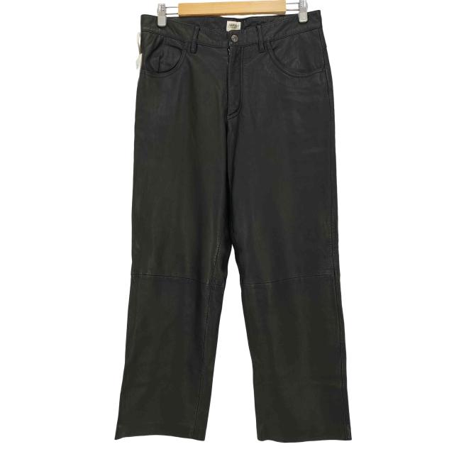 ARMANI COLLEZIONI アルマーニ ラムスキン ワイド レザーパンツ ARMANI COLLEZIONI(アルマーニコレツィオーニ) ラムスキン