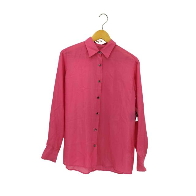 DRIES VAN NOTEN(ドリスヴァンノッテン) シルク100% レギュラーカラー シャツ レディース  38【中古】【ブランド古着バズストア】