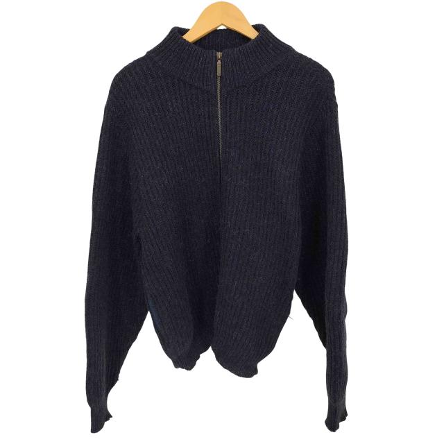 L.L.Bean(エルエルビーン) 80s USA製 ウールアルパカ リブ編み ドライバーズニット メンズ import：M 【中古】【ブランド古着バズストア】