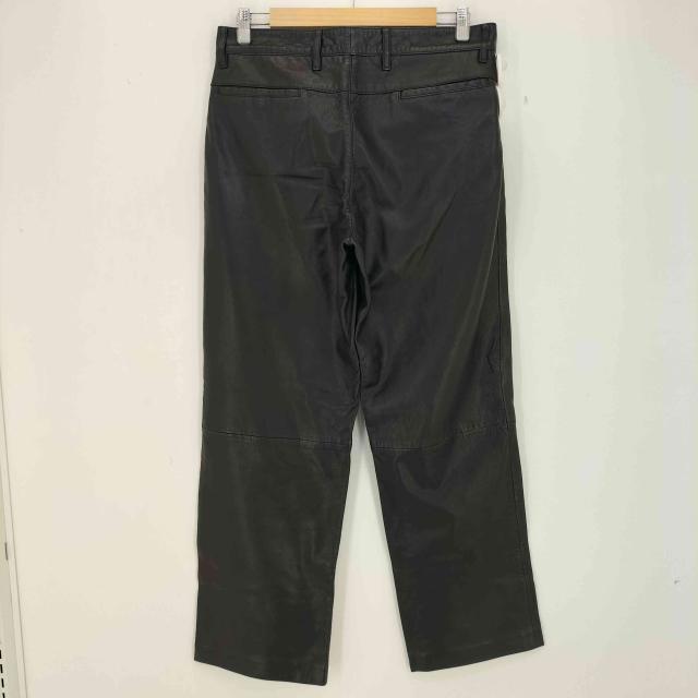 ARMANI COLLEZIONI アルマーニ ラムスキン ワイド レザーパンツ ARMANI COLLEZIONI(アルマーニコレツィオーニ) ラムスキン