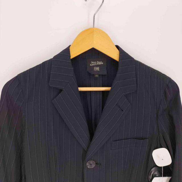 ジャンポールゴルチエ ファムJean Paul GAULTIER FEMME プリーツ切替スカート 黒40